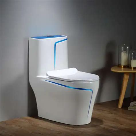 B Backline Ceramic Floor Mounted One-Piece Rimless Western Toilet Comm