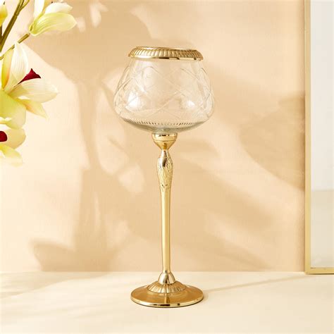 Buy Hoovu Frida Glass Candle Holder from Home Centre at just INR 1399.0