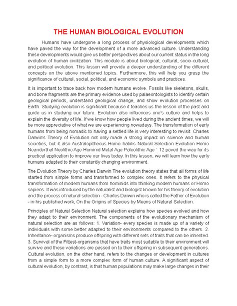 Human Biological Evolution 的图像结果