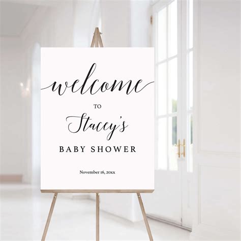 Welcome Baby Shower Sign Ideas at Petra Webster blog