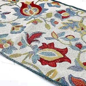 Buy PRAKARTIK BY INDUARTS Rangoli Flower Tapestry Eco-Friendly Cotton ...