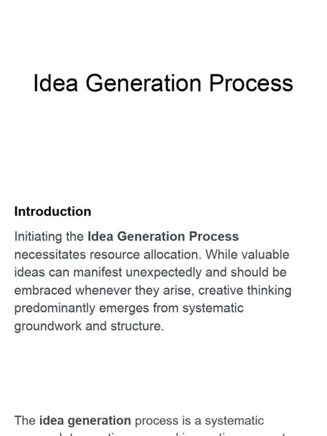 Idea Generation Process 的图像结果