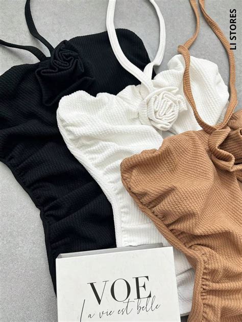 Body Feminino Elegante Flor Verão Moda Praia bori boris Chique bodysuit ...