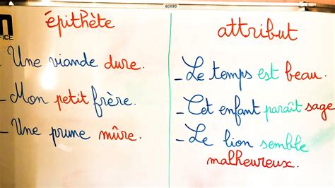 Image result for L'Adjectif Epithete