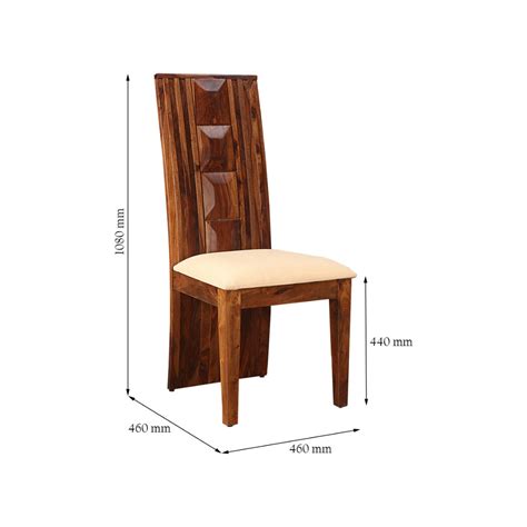 Buy Woodrow Sheesham Wood(Rosewood) Dining Chair Set of 2 in Honey ...