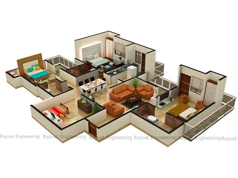 3D visualization of floor plan layouts | homify