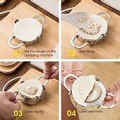 2PCS Stainless Steel Dumpling Maker Mold, Wraper Dough Cutter Pie ...