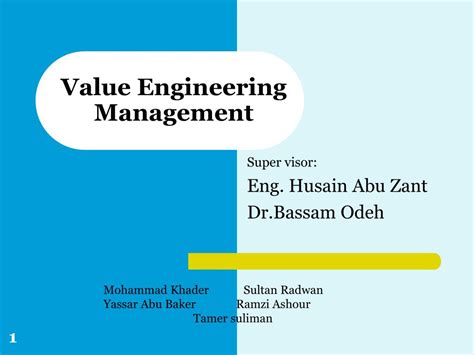 Value Engineering Project Management 的图像结果