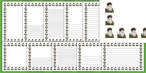 Leonardo da Vinci Page Borders