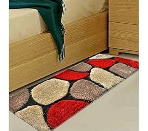 Buy WEEHOMEZ Shaggy Runner Bedside Runner Home Rugs Anti Skid Rubber ...