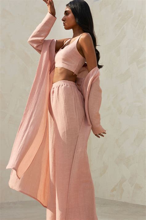Buy Pink Linen Pants For Women Online – SandByShirin