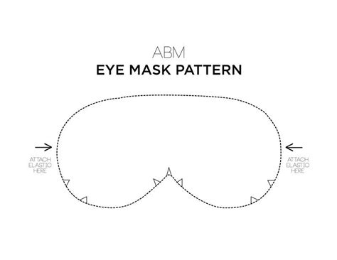 Eye Mask Sewing Pattern 的图像结果