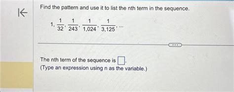 Image result for Finding the Nth Term Algebraic Pattern