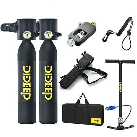 Dideep 0.5l mini scuba oxygen cylinder air tank scuba reserve air tank ...