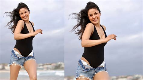 Shehnaaz Gill oozes oomph in stylish one-piece swimsuit
