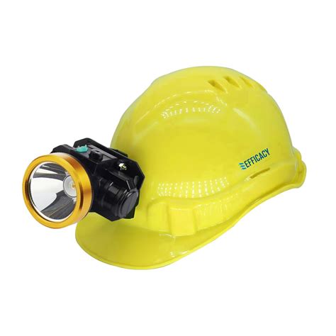 Efficacy Safety Helmet with Torch for Construction & Outdoor Activities ...