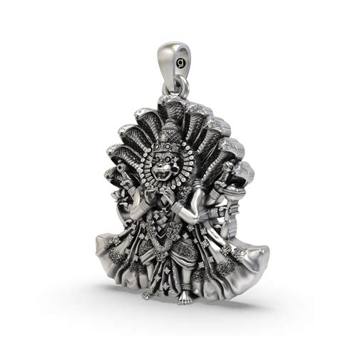 925 Silver Narsimha Bhagwan Pendant – Goyani