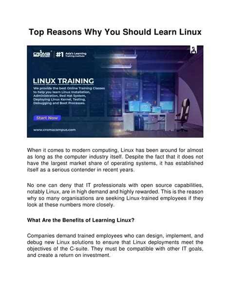 Why Learn Linux 的图像结果