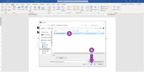 Image result for How to Add File to Word