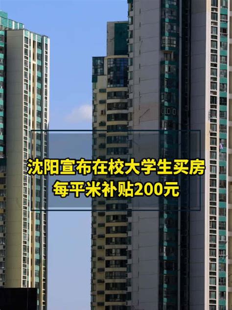 沈阳宣布在校大学生买房每平米补贴200元|沈阳市|买房|平方米_新浪新闻