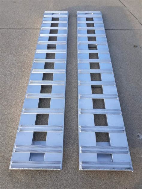 Buy Set of 2. 7' Aluminum Ramps Car ATV Truck Heavy Equipment Skid ...