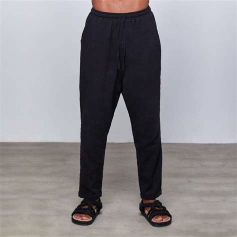 Black Linen Clothing, Linen Pants for Men, Casual Pants for Man Men ...