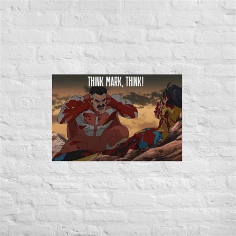 THINK MARK, THINK Meme Horizontal Poster - Etsy