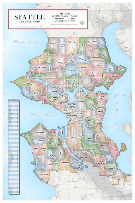 Seattle Washington Area Map