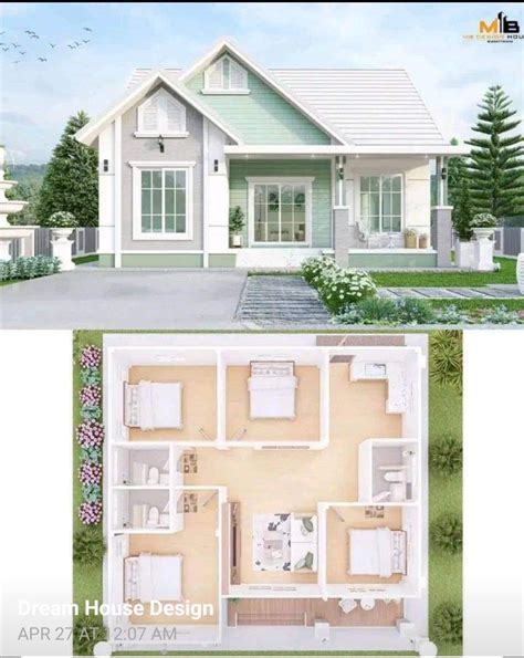 Small House Floor Plan with Two Rooms