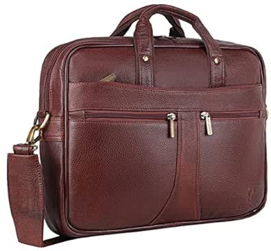 WildHorn Genuine Leather Office Bag for Men | 15.6-Inch Professional ...