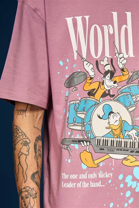 Buy Mickey - World Tour Oversized T-shirt | BonkersCorner