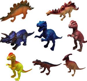 Urban Creation Tyrannosaurus & Spinosaurus Toys 24cm (Pack of 2 ...
