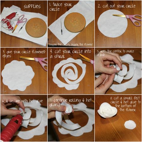 Image result for Felt Flower Tutorial