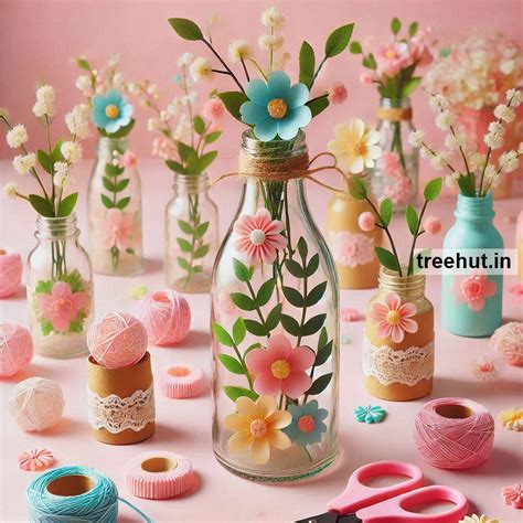 Spring Craft Ideas, Bottle Decoration Ideas