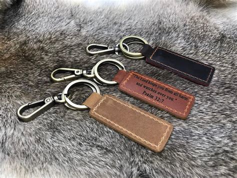 Personalized Leather Keychains - Custom Keychains