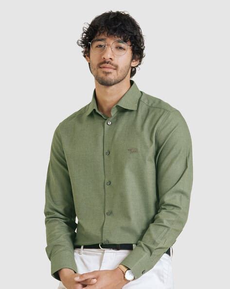 Logo Print Cutaway-Collar Shirt - Price History