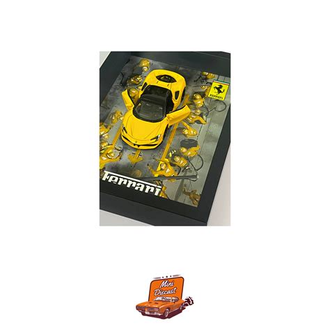 3D Car Frame – Ferrari SF90 Stradale Yellow (1:32 Scale) – A4 Size ...
