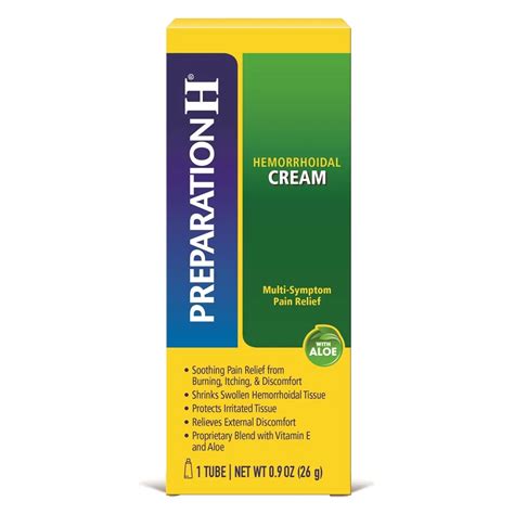 Preparation H Maximum Strength Hemorrhoid Cream With Aloe Soothing ...