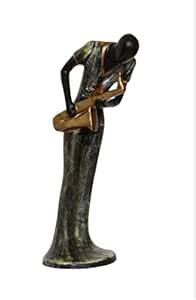 Buy Shree G Handpainted Human Playing Saxophone Statue Ideal for Home ...