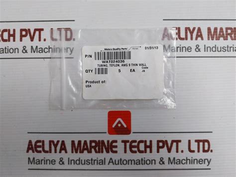 Lot Of 4x Waters Wat024036 Thin Wall Teflon Tubing Awg 9 – Aeliya Marine