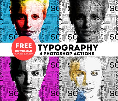 Typography Portrait Tutorial Photoshop 的图像结果