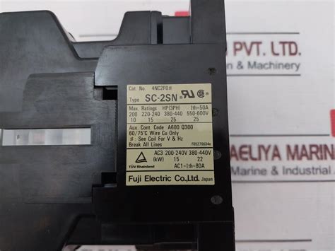 Fuji Electric Sc-2Sn [50] Magnetic Contactor 50A 380-400V 50Hz – Aeliya ...