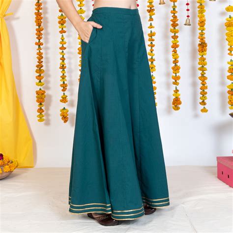 Green Sharara With Gotta Embroidery – akiso.store