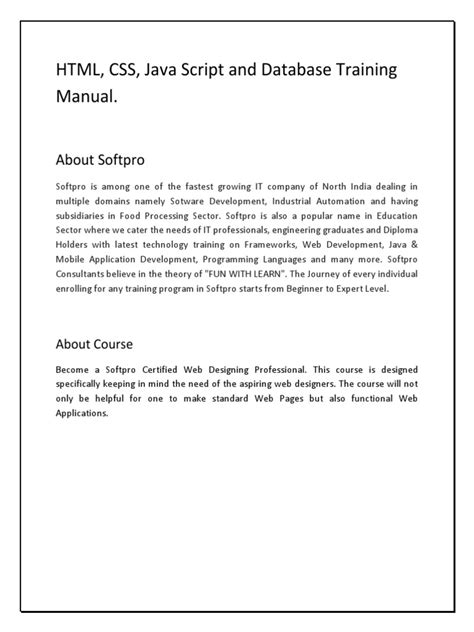 Image result for HTML CSS JavaScript Syllabus