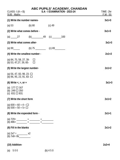Image result for ABC Exam Finiser Basic Maths Classes