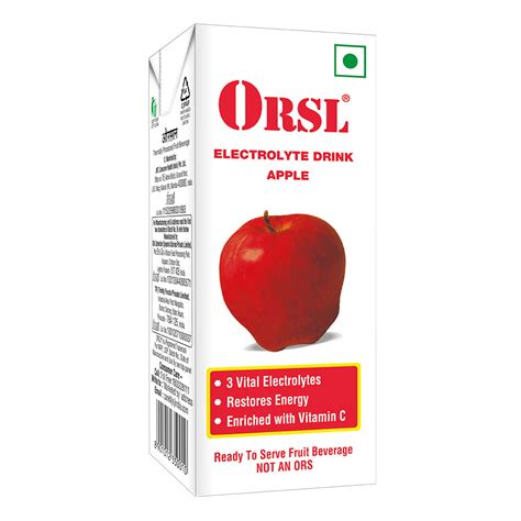 ORSL Electrolyte Apple Drink | Uses, Side Effects, Price | Apollo Pharmacy