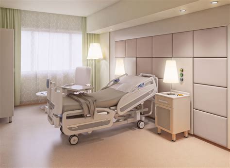 VIP Hospital Room with Bed, Dresser, and Lamp