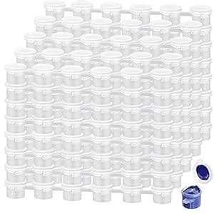 AConnet 600 PCS Empty Paint Pots 3ml / 0.1oz Paint Pots with lids 100 ...