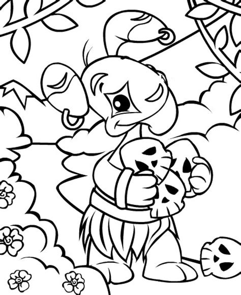 Neopets - Geraptiku Colouring Pages