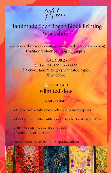 Rogan block printing workshop , Hanif N Rangrej near astodia gate ...